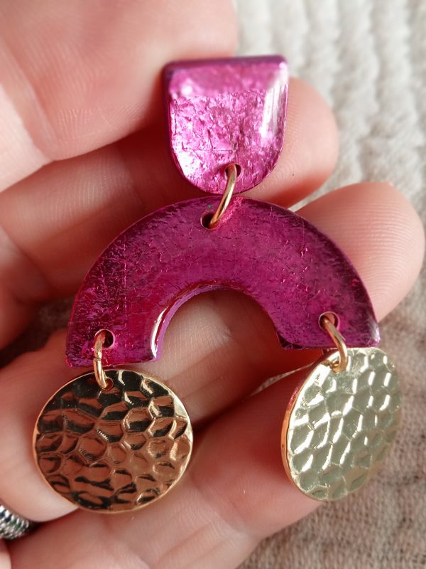 Pendientes originales Fucsia - Imagen 3