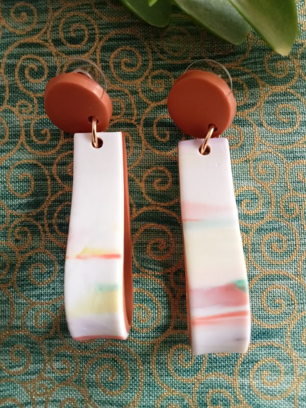 Pendientes originales veteados - Imagen 3