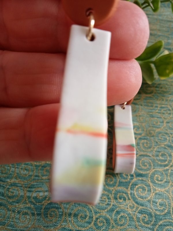 Pendientes originales veteados - Imagen 2