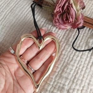 Colgante corazón Dorado