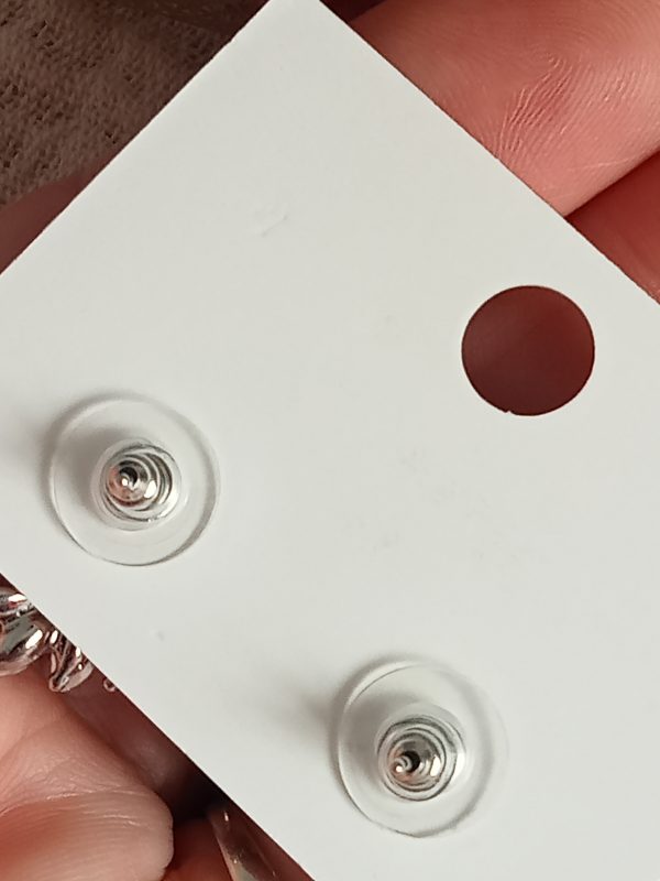 Pendientes Cisne plateado - Imagen 4
