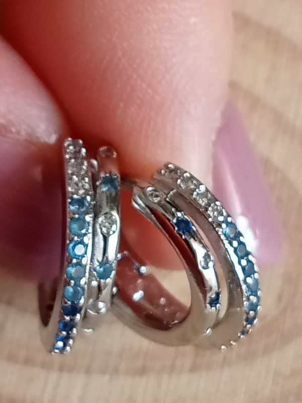 Aritos pequeños en plata - Imagen 5