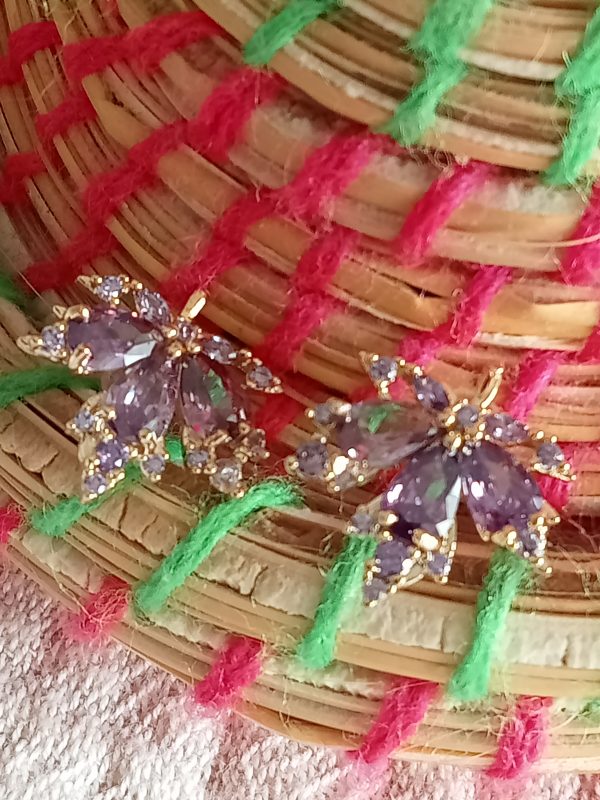 Pendientes otoñales Malva - Imagen 3