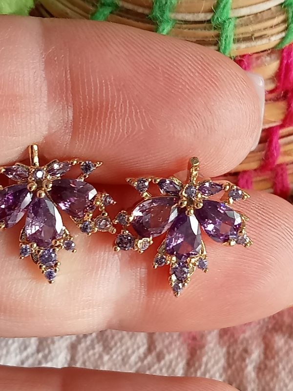 Pendientes otoñales Malva - Imagen 4