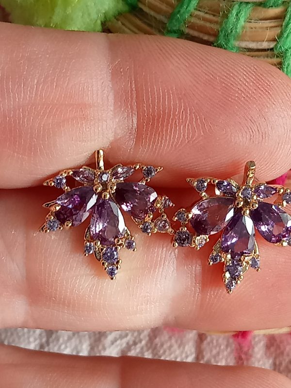 Pendientes otoñales Malva - Imagen 2