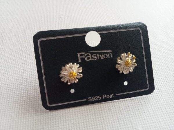 Pendientes de plata Margaritas - Imagen 4