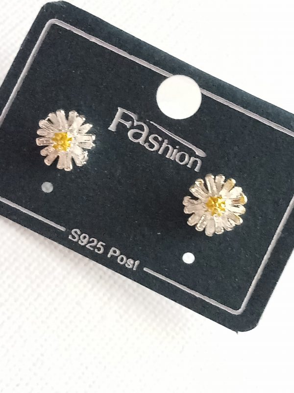 Pendientes de plata Margaritas - Imagen 3