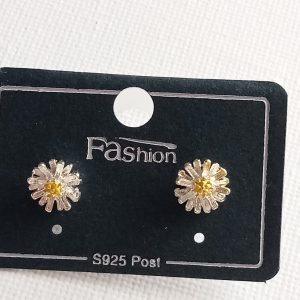 Pendientes de plata Margaritas