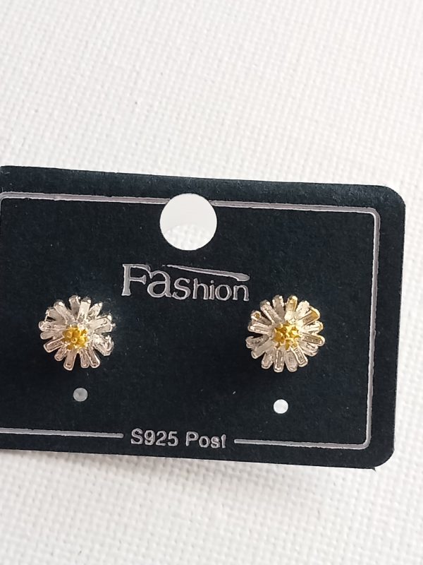 Pendientes de plata Margaritas