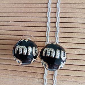 Pendientes de lujo negro