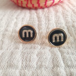 Pendientes con iniciales Miu