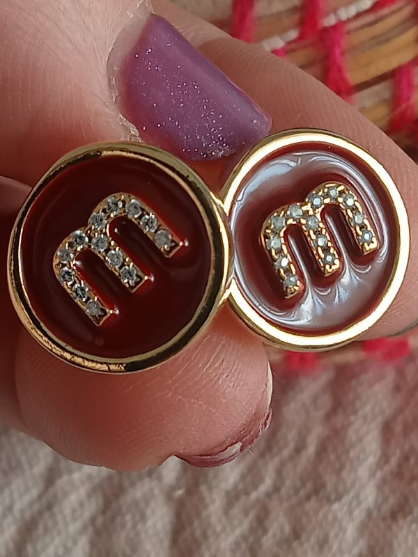Pendientes Rojos iniciales Miu - Imagen 2