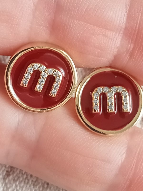 Pendientes Rojos iniciales Miu - Imagen 4