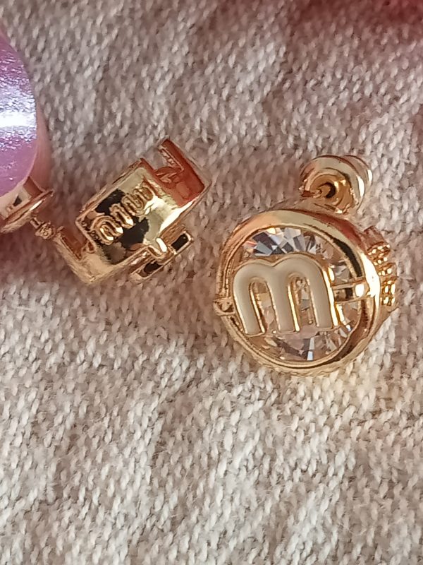 Pendientes diseño Miu circonita - Imagen 4