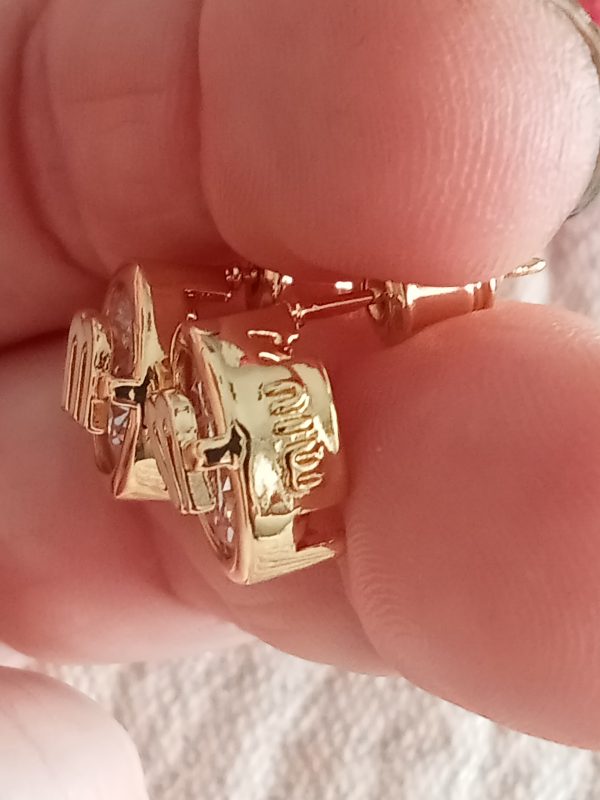 Pendientes diseño Miu circonita - Imagen 2