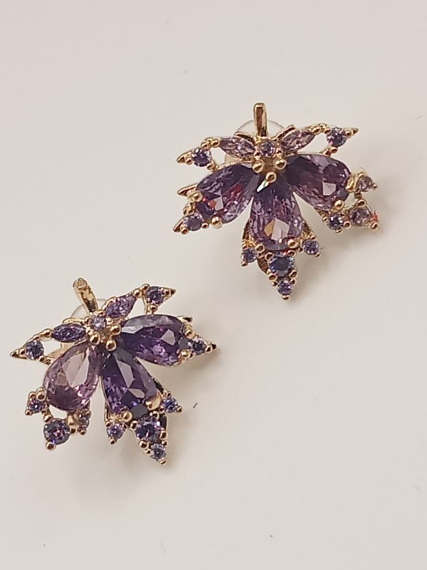 Pendientes otoñales Malva