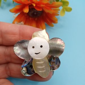 Broche nácar Mariposa Feliz