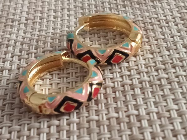 Conjunto de Aritos y Elegante multicolor - Imagen 6
