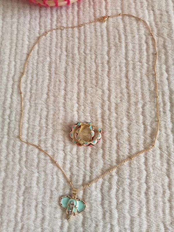 Conjunto de Aritos y Elegante multicolor - Imagen 5