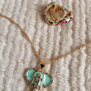 Conjunto de Aritos y Elegante multicolor