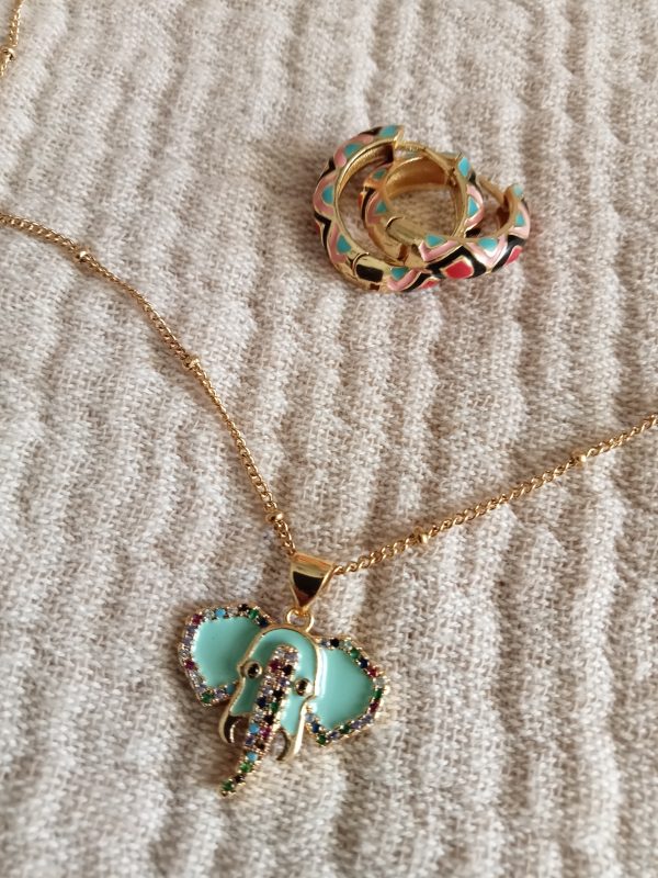 Conjunto de Aritos y Elegante multicolor