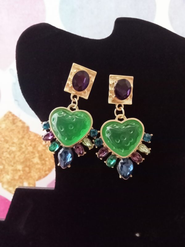 Pendientes piedra verde