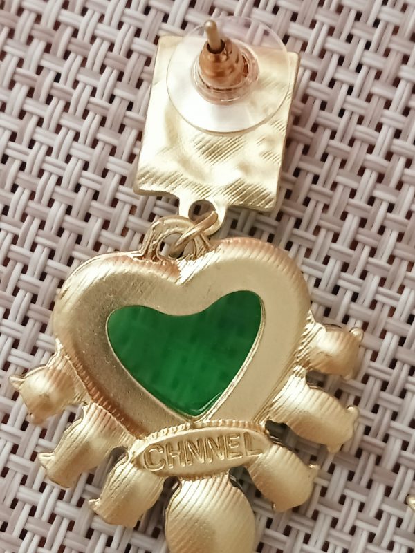 Pendientes piedra verde - Imagen 2