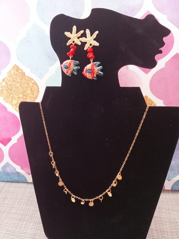 Pendientes estrella y pez rojo - Imagen 4