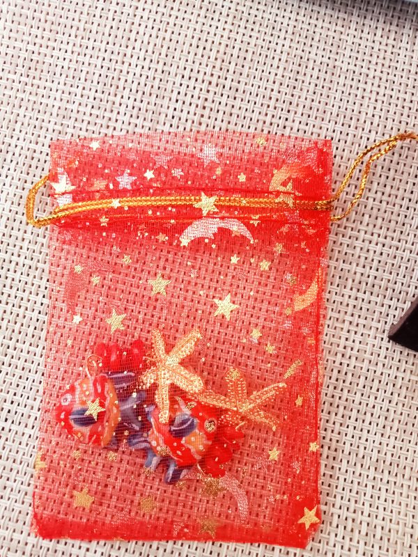 Pendientes estrella y pez rojo - Imagen 5