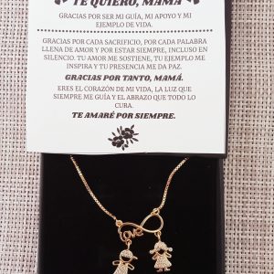 Collar madre e hijos con infinito