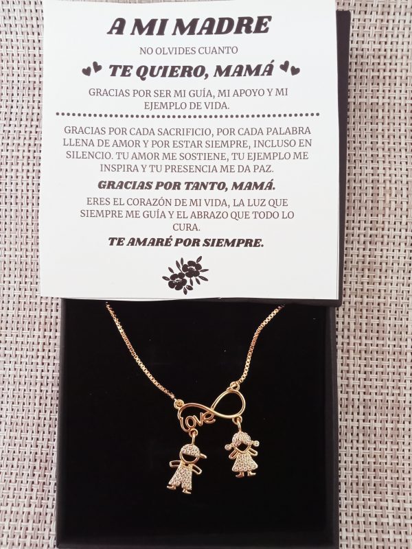 Collar madre e hijos con infinito