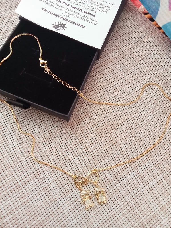 Collar madre e hijos con infinito - Imagen 2