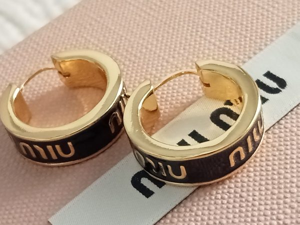 Pendientes aros negro Miu - Imagen 2