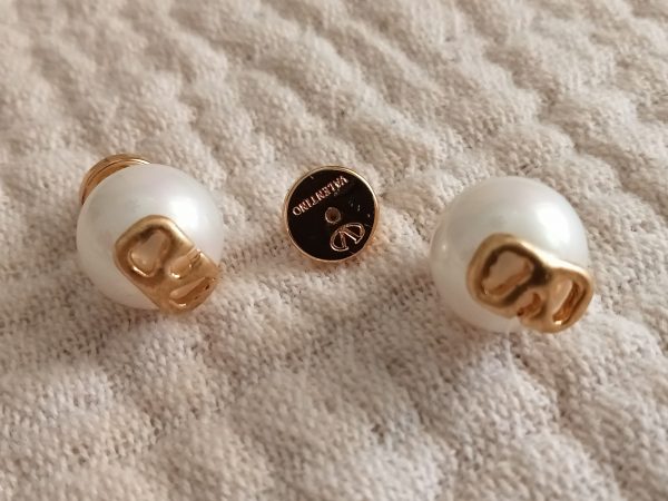Pendientes perlas iniciales V - Imagen 3