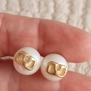 Pendientes perlas iniciales V