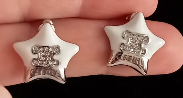 Pendientes botón estrella Celine - Imagen 2