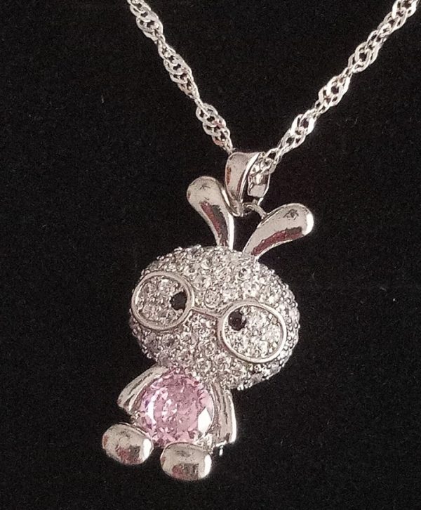 Cadena plata conejito - Imagen 2