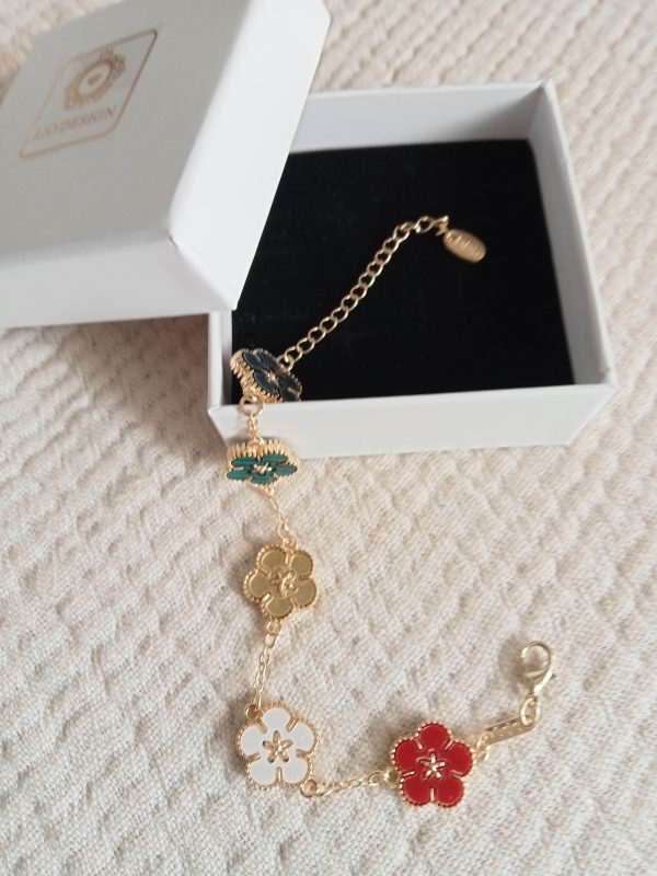 Pulsera de diseño de lujo flores - Imagen 2