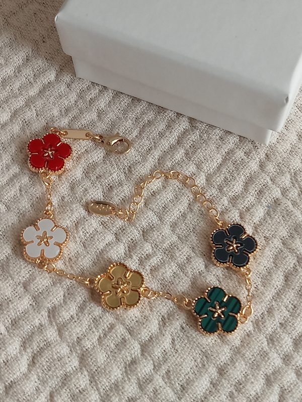 Pulsera de diseño de lujo flores - Imagen 4