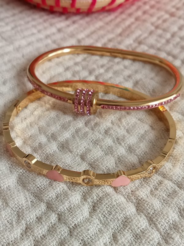 Pack de dos pulseras de lujo en doradas - Imagen 6