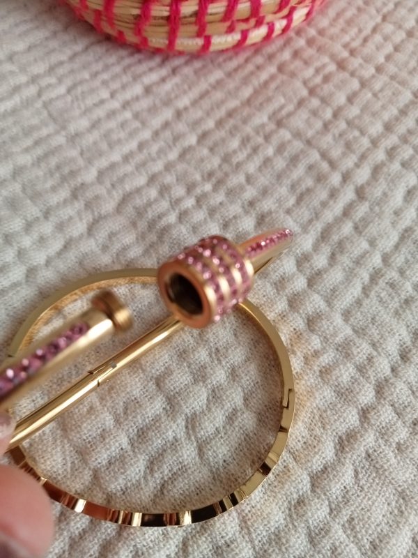 Pack de dos pulseras de lujo en doradas - Imagen 3