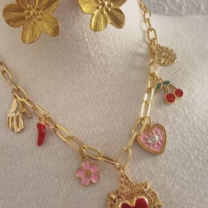 Conjunto collar y pendientes Místico