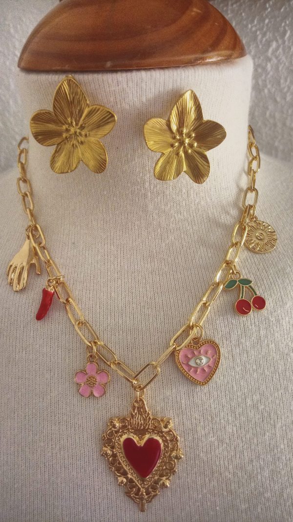 Conjunto collar y pendientes Místico - Imagen 5