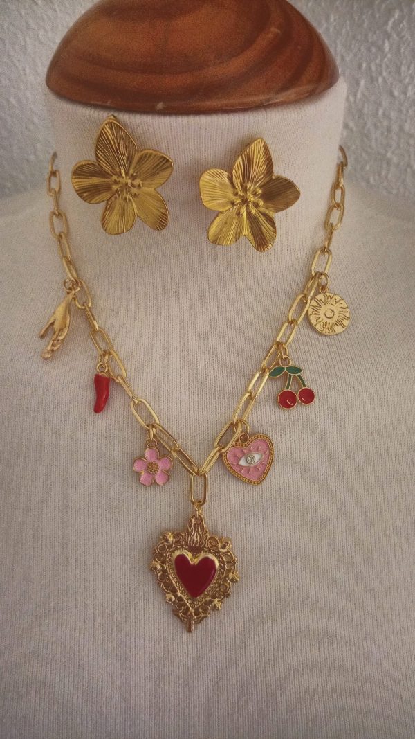 Conjunto collar y pendientes Místico - Imagen 3
