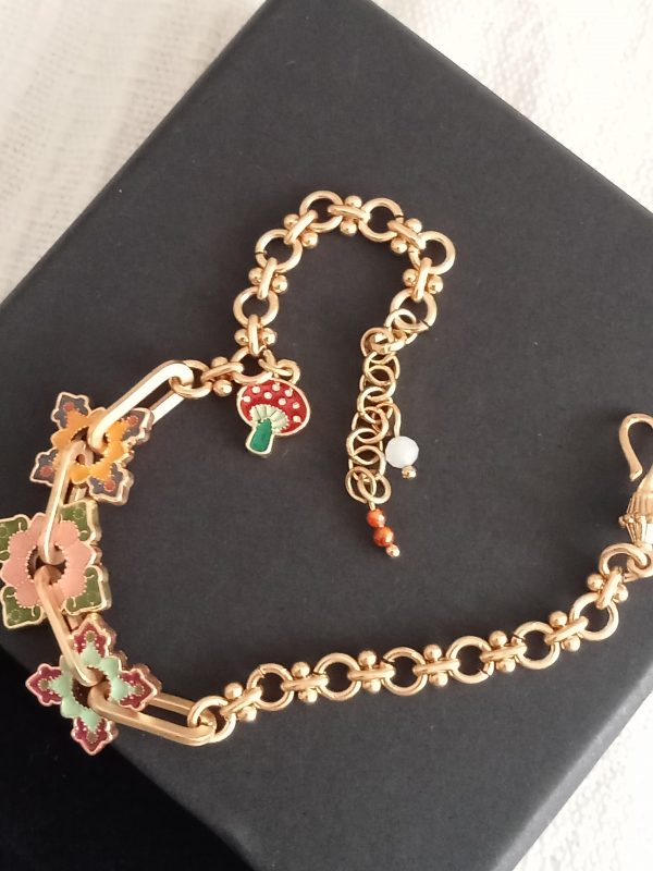 Pulsera étnica tres charms - Imagen 3