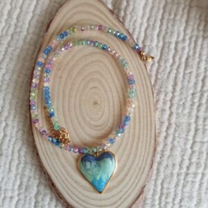 Collar corazón marino